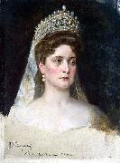 Nikolas Kornilievich Bodarevsky Portrait of the Empress Alexandra Fedorovna oil on canvas